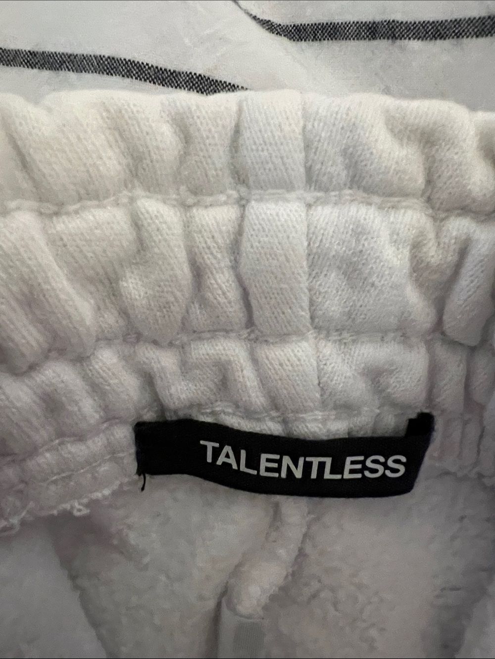 TALENTLESS White Drawstring Sweatpants - Picture 3 of 3
